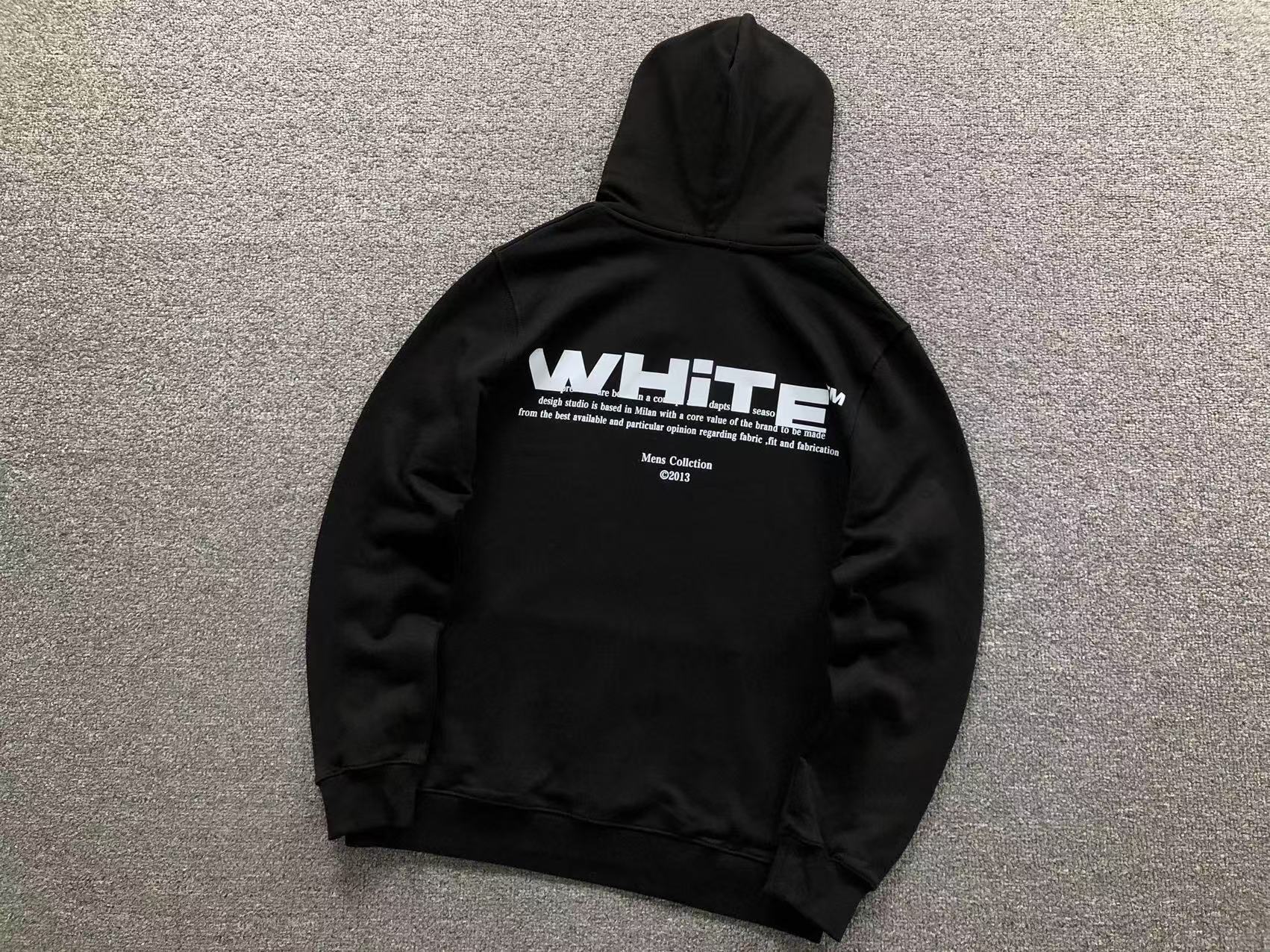 Off-White Black Off Split Hoodie