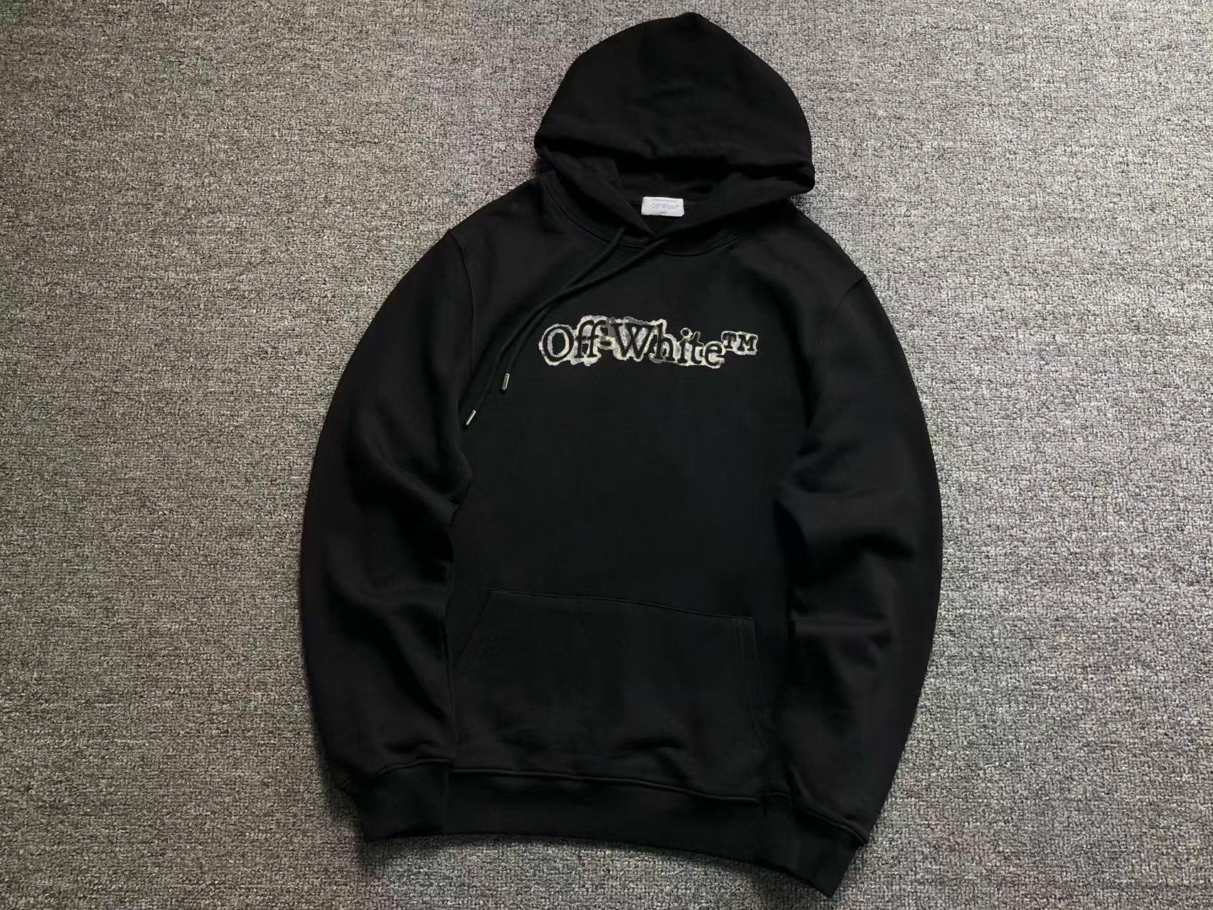 Off-White Black Cloudy Arrow Skate Hoodie