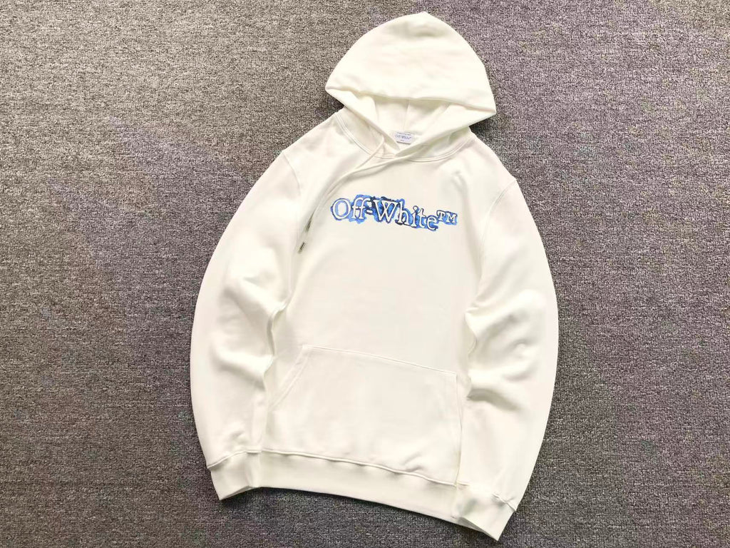 Off-White White Cloudy Arrow Skate Hoodie