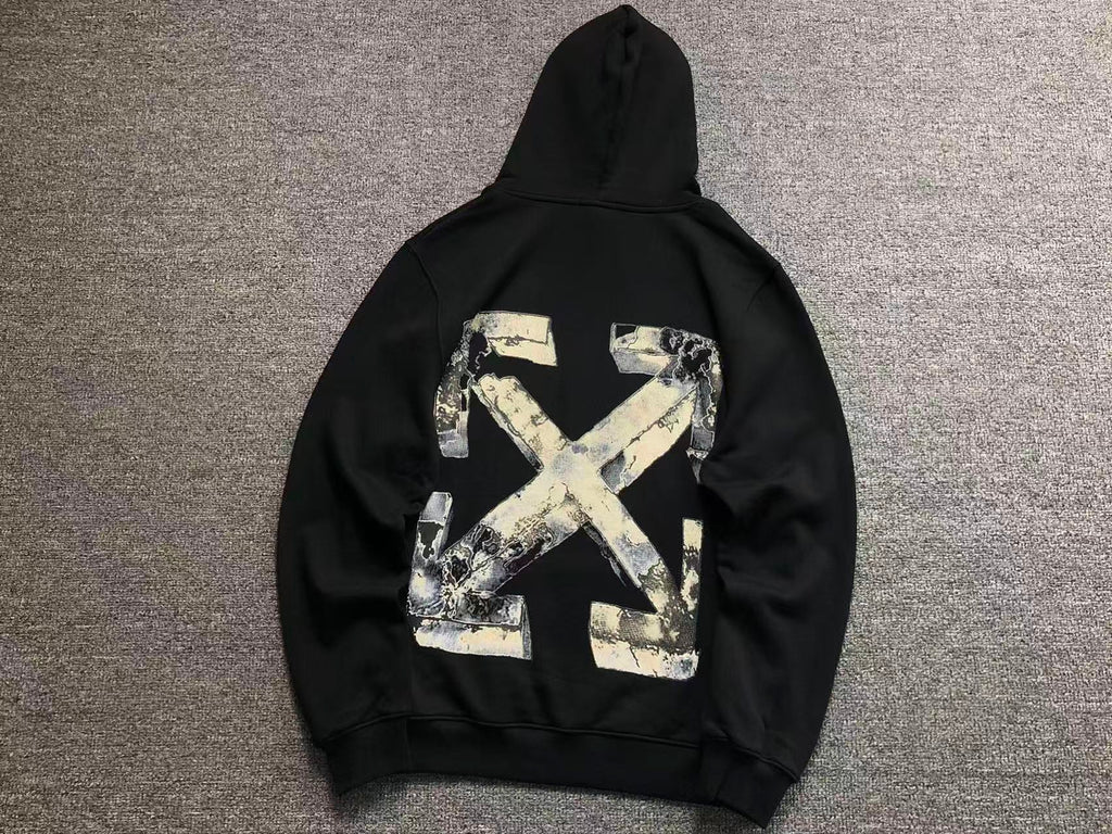 Off-White Black Cloudy Arrow Skate Hoodie