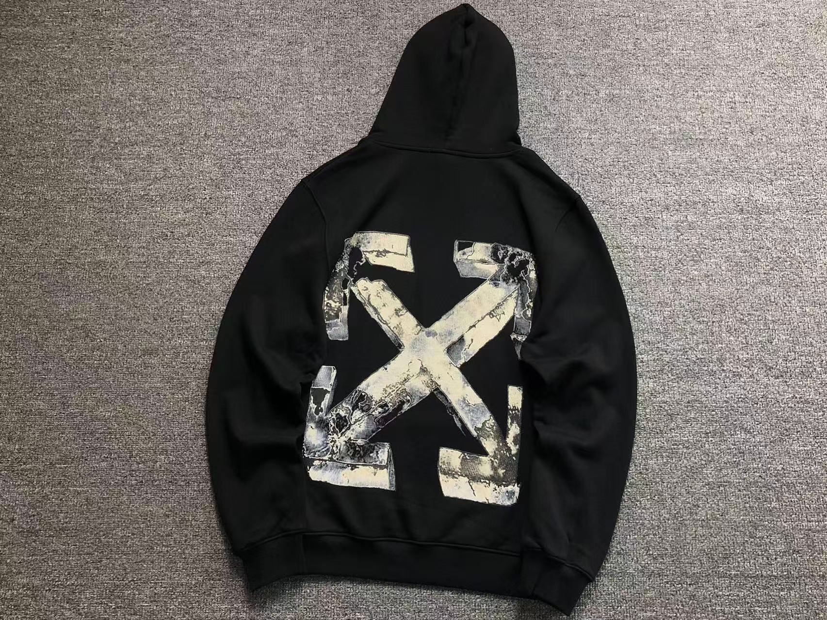 Off-White Black Cloudy Arrow Skate Hoodie