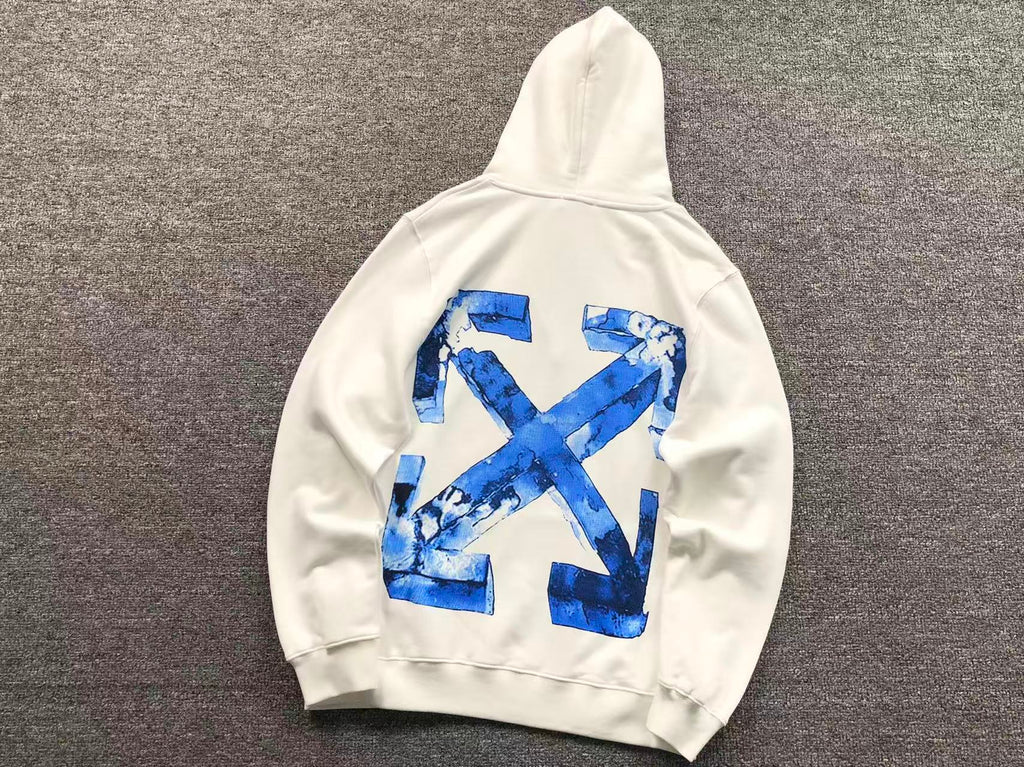 Off-White White Cloudy Arrow Skate Hoodie