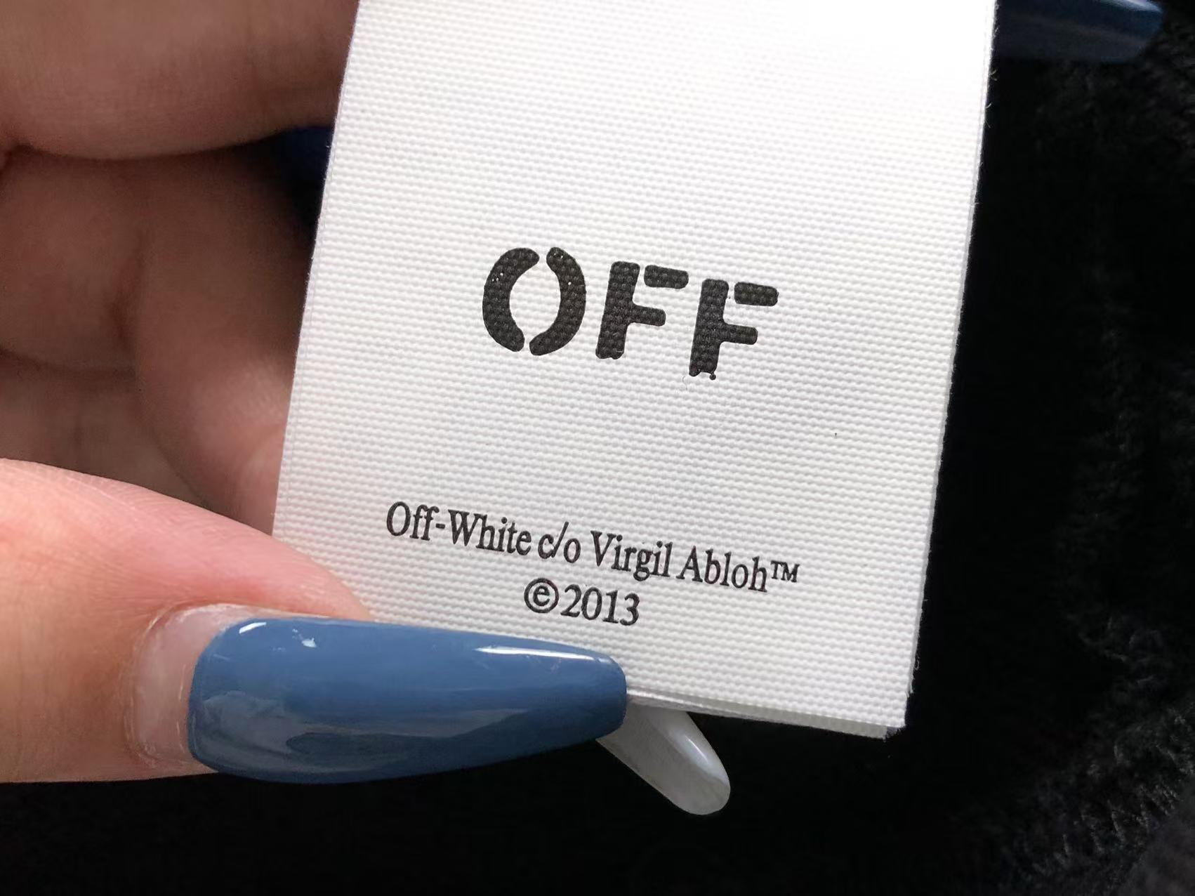 Off-White Black Off Split Hoodie