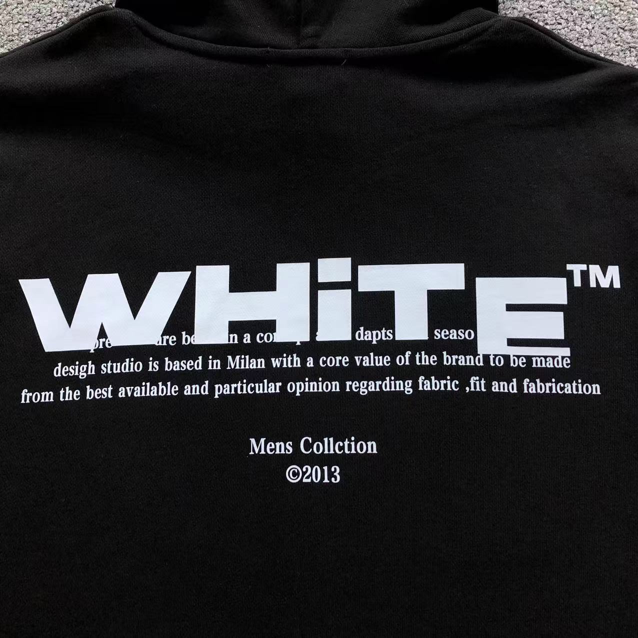 Off-White Black Off Split Hoodie